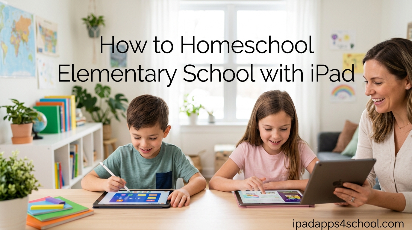 How to Homeschool Elementary School with iPad