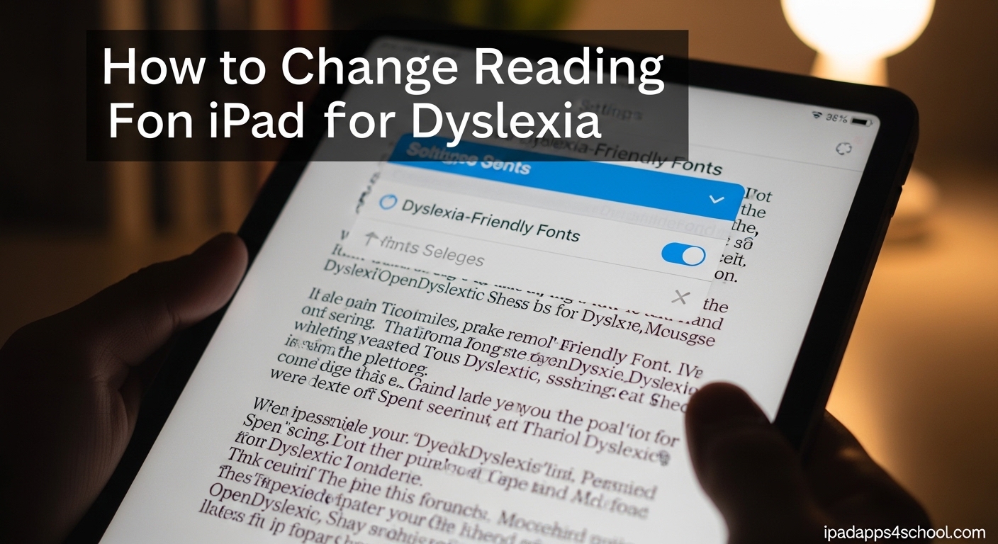 How to Change Reading Font on iPad for Dyslexia