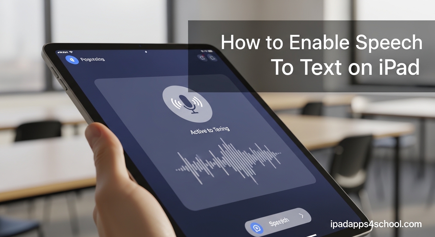 How to Enable Speech to Text on iPad