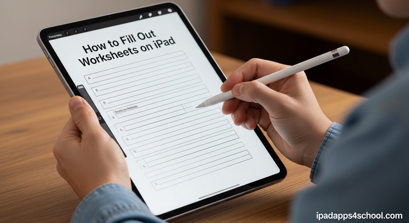 How to Fill Out Worksheets on iPad