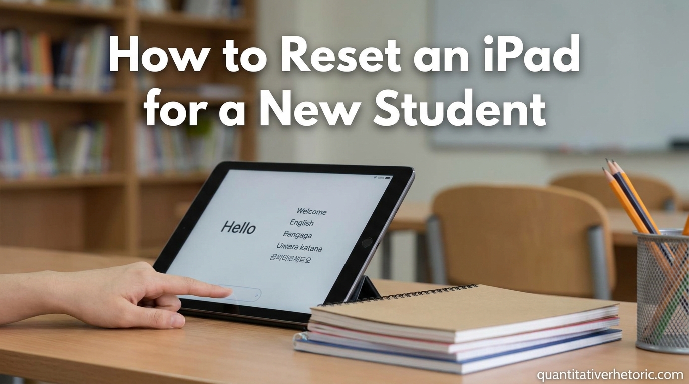How to Reset an iPad for a New Student