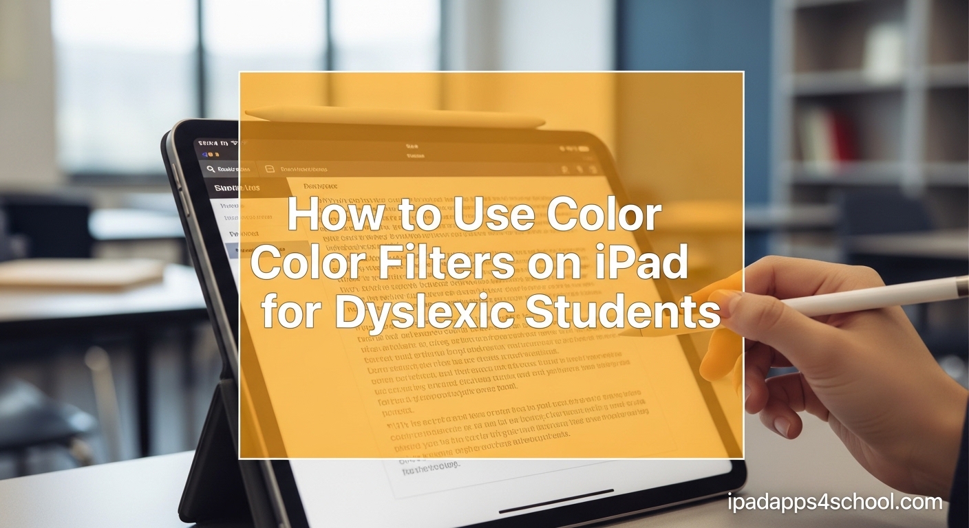 How to Use Color Filters on iPad for Dyslexic Students