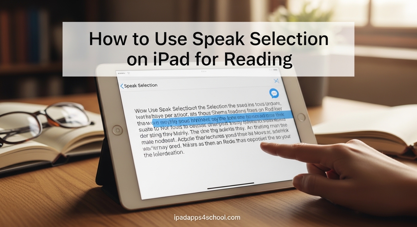 How to Use Speak Selection on iPad for Reading