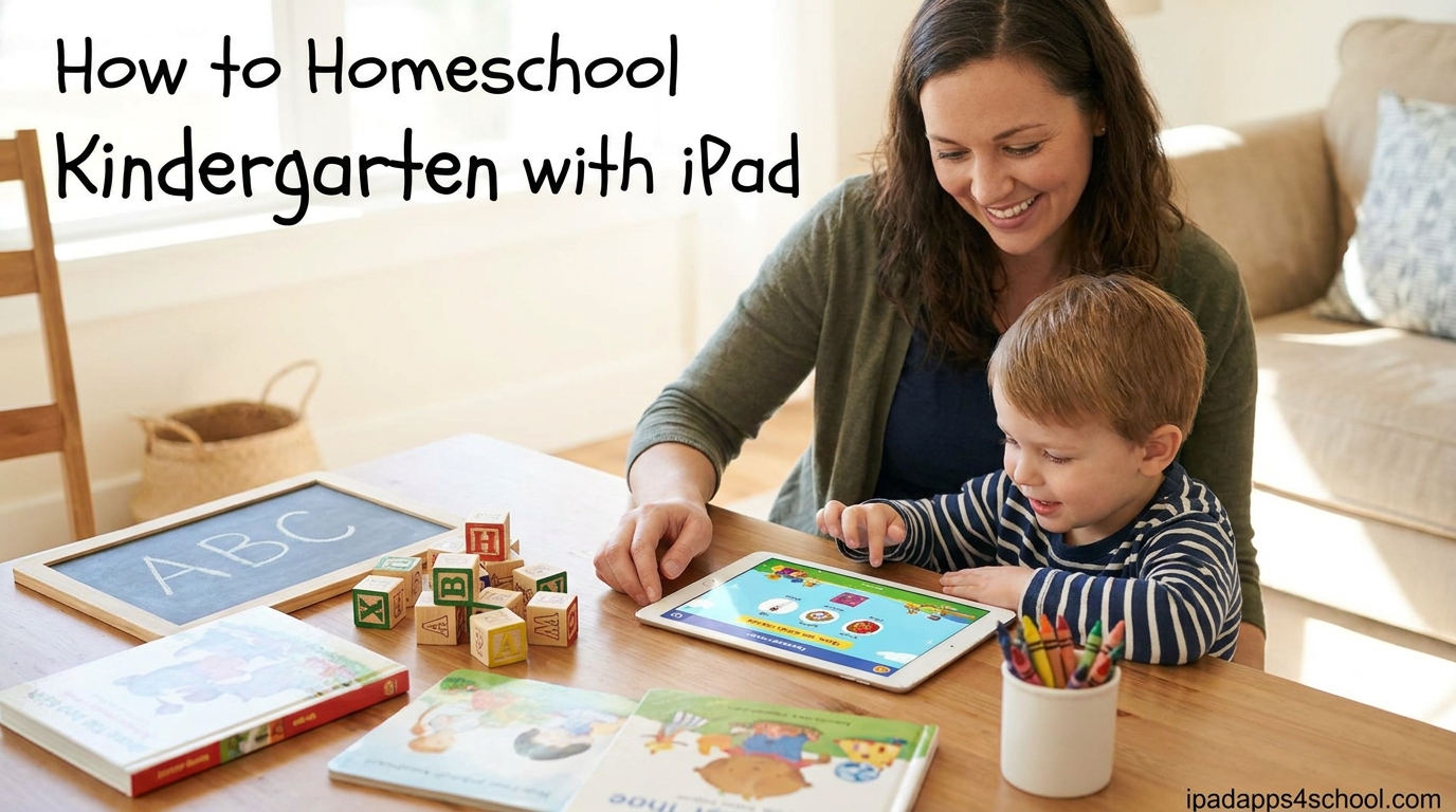 How to Homeschool Kindergarten with iPad