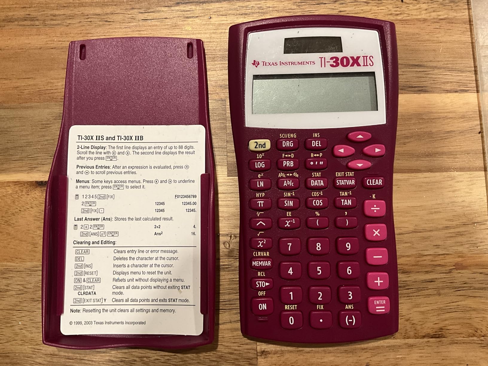 Texas Instruments TI-30XIIS Scientific Calculator, Black customer photo 1