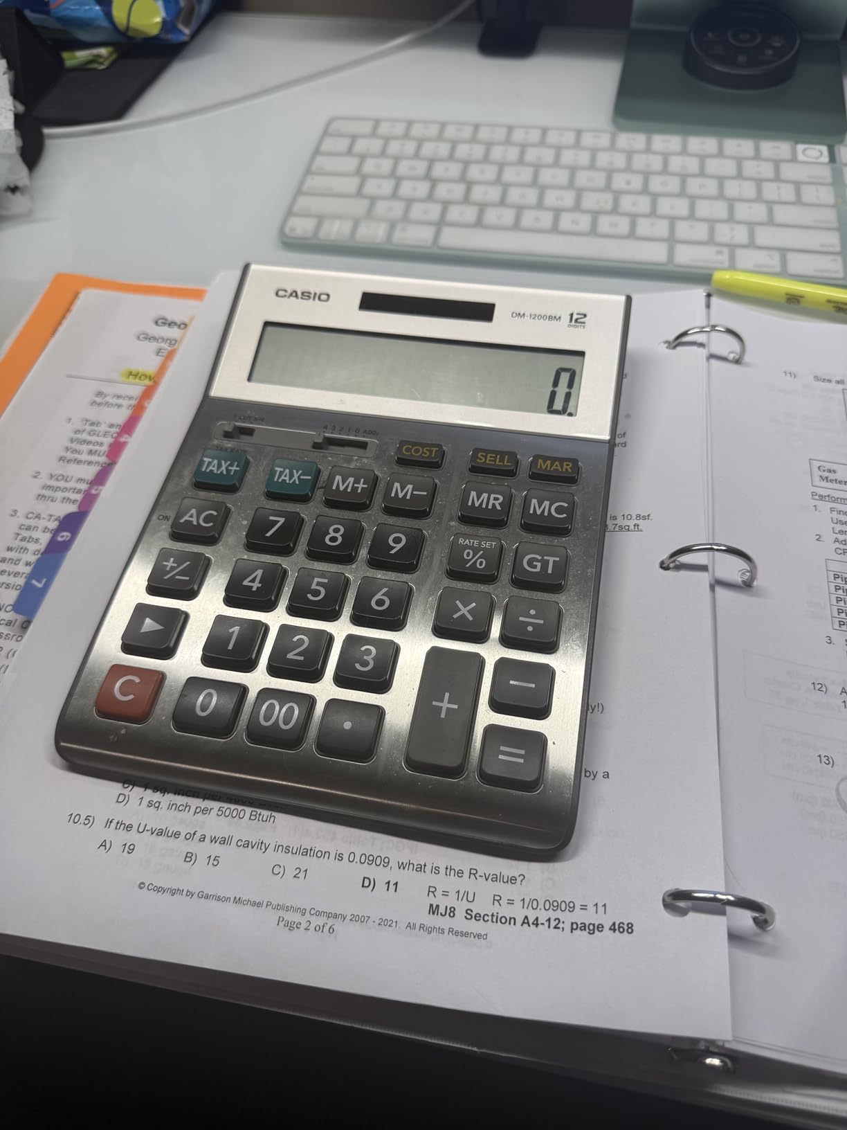 Casio DM-1200BM - Business Desktop Calculator with Cost/Sell/Margin & Tax Keys | Extra-Large 12-Digit Display, Kickstand | Ideal for Office & Finance Use customer photo 2