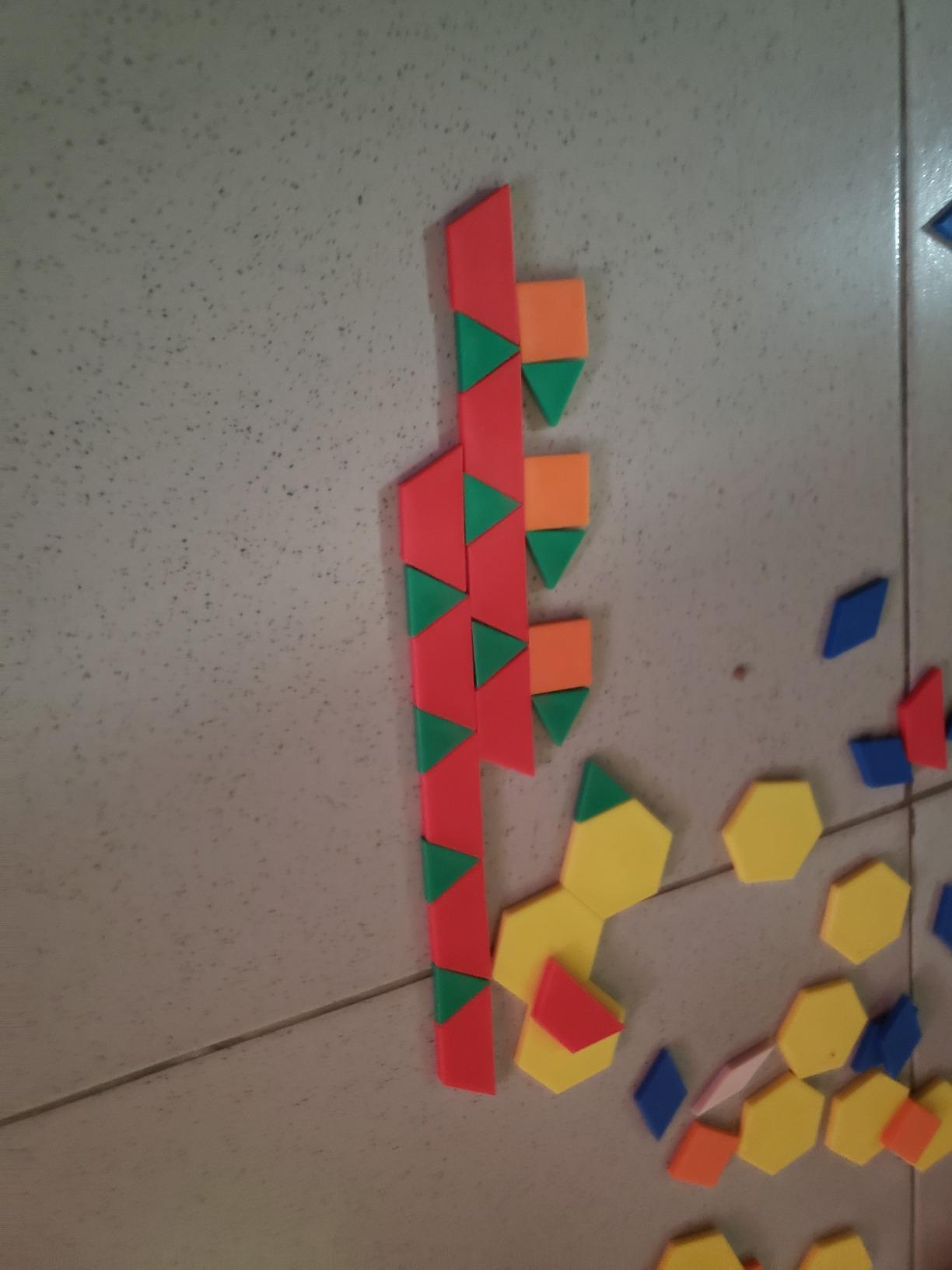 edxeducation Plastic Pattern Blocks | Set of 250 | Math Manipulative for Fractions, Symmetry, Patterning and Creativity, up to 12 years | Math Supplies for Classroom customer photo 1