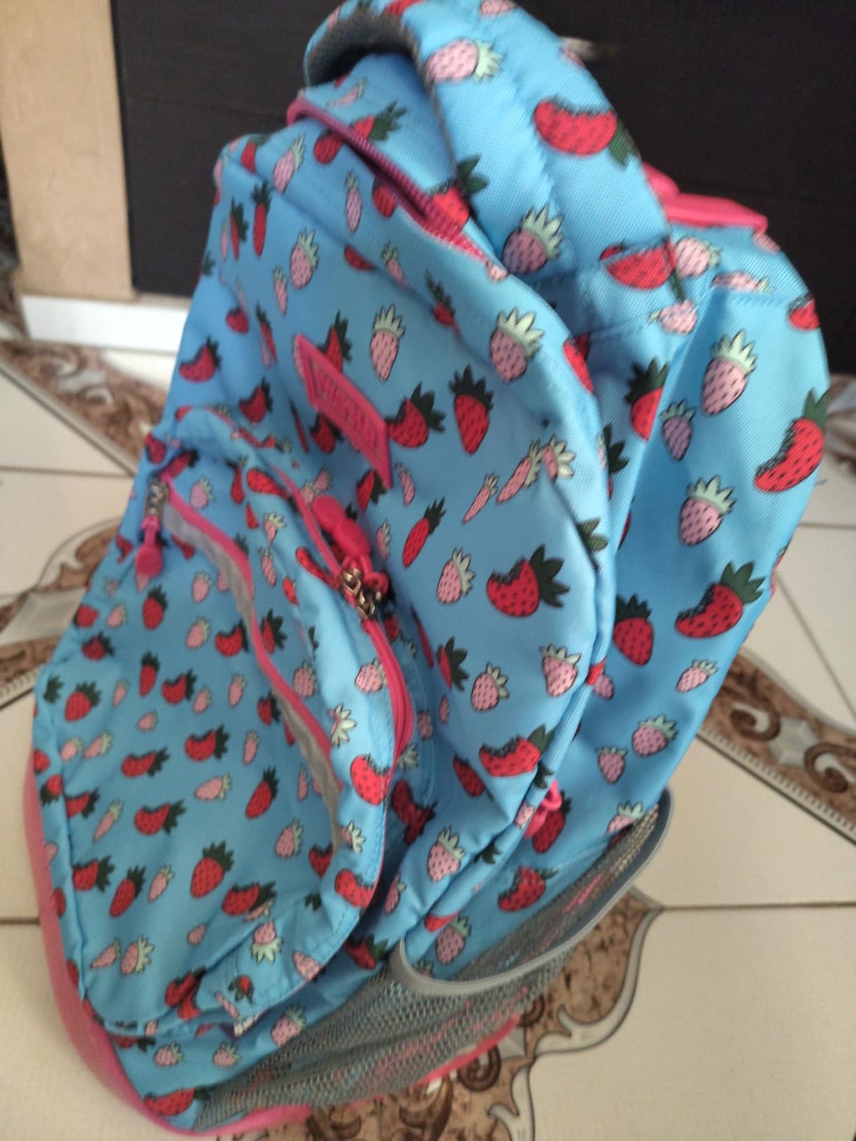J World Sunrise Kids Rolling Backpack with Wheels for Girls Boys, Roller Bookbag for School, 18 x 13 x 9 Inches, Cubes customer photo 2
