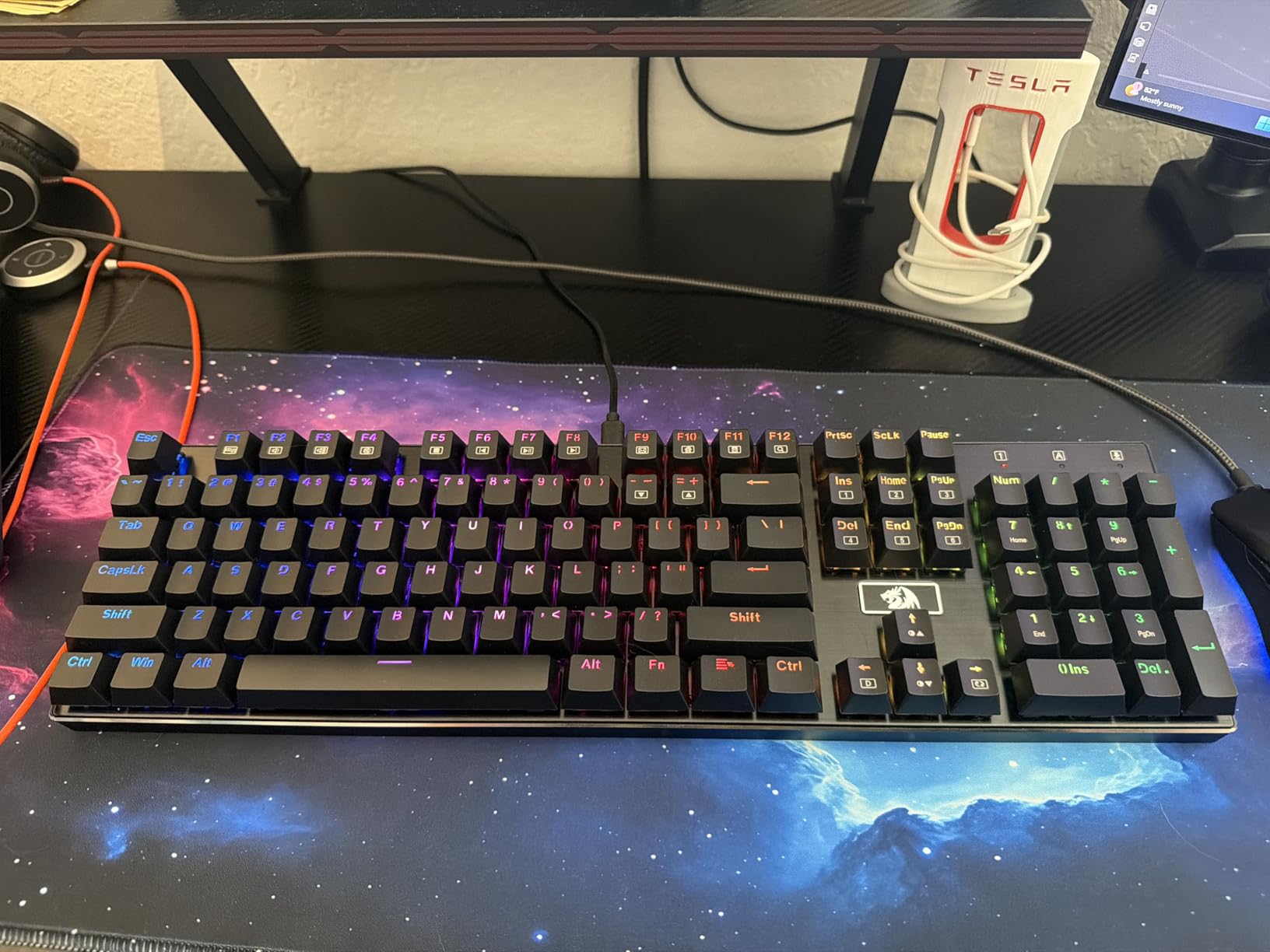 Redragon K556 Wired RGB Mechanical Gaming Keyboard, 104-Key Aluminum Board | Rock-Solid Metal Build, 20 Backlits Immersive ESports Vibe, Hot-swap Comfortable Tactile Brown Switch for Long-Time Typing customer photo 1