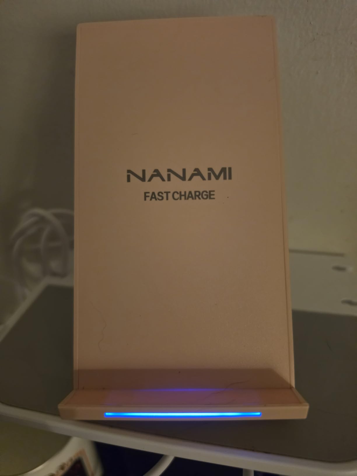 NANAMI Fast Wireless Charger Charging Stand - Nightstand Phone Charger Dock customer photo 1