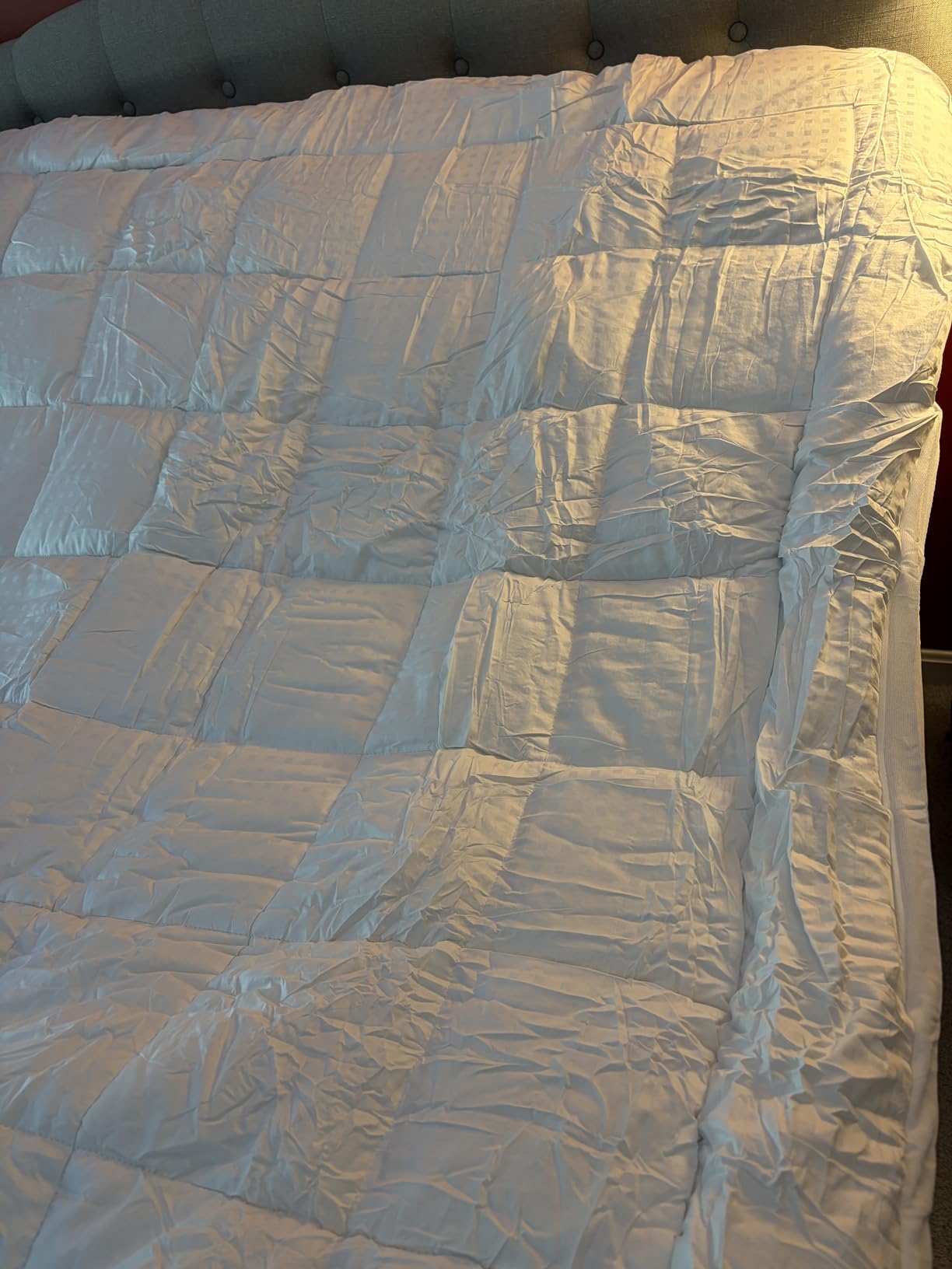 EASELAND Twin XL Mattress Pad Pillow Top Quilted Fitted Mattress Cover/Protector Extra Long Cotton Top 8-21