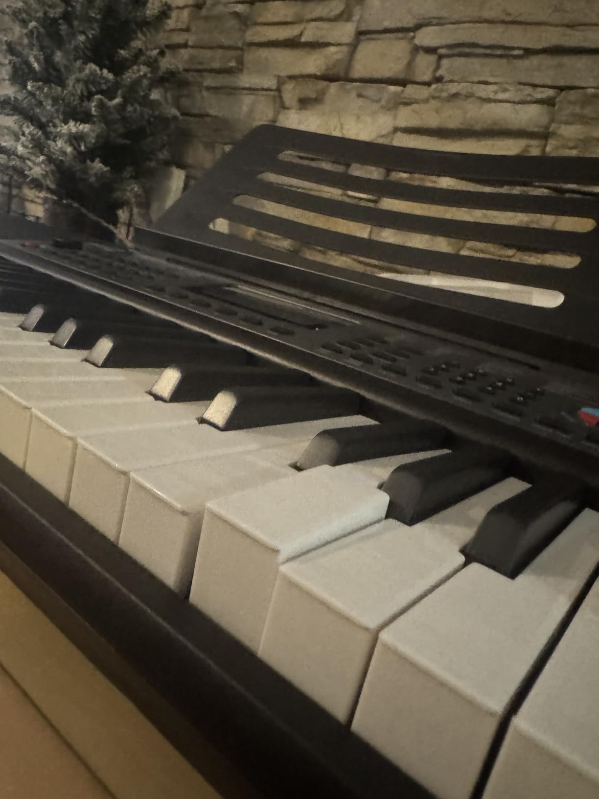 61 Key Keyboard Piano with Pitch Bend, Power Supply, Sheet Music Stand, Piano Note Stickers & Simply Piano Lessons customer photo 1
