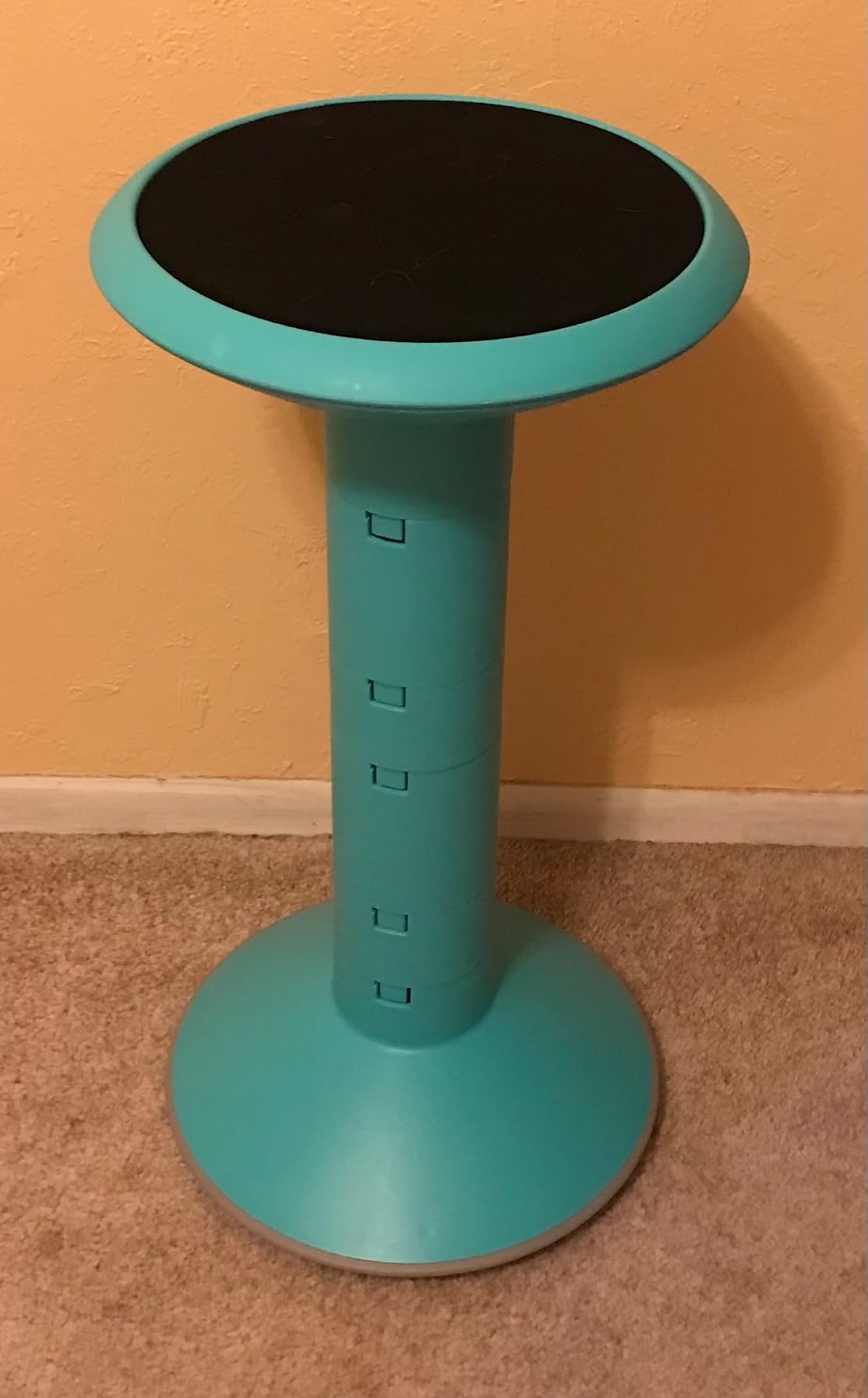 Storex Wiggle Stool - Active Flexible Seating for Classroom and Home Study, Adjustable 12-18 Inch Height, Black customer photo 1