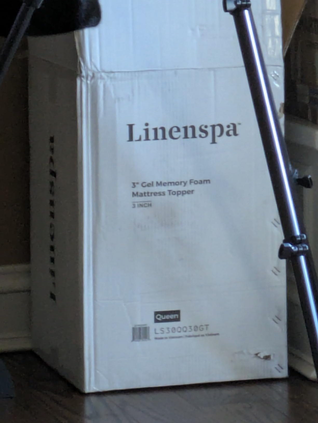 Linenspa Memory Foam Mattress Topper, Twin XL Size - 3 Inch Gel Infused Memory Foam - Plush Feel - Cooling and Pressure Relieving - CertiPUR Certified - Dorm Room Essentials customer photo 1