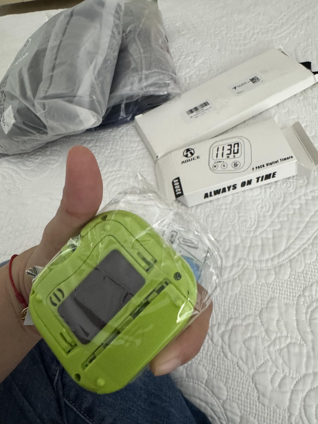 Digital Timer for Kids Classroom Timers for Teacher 2 Pack Blue Green - Large Screen, Strong Magnetic, Loud Alarm customer photo 2