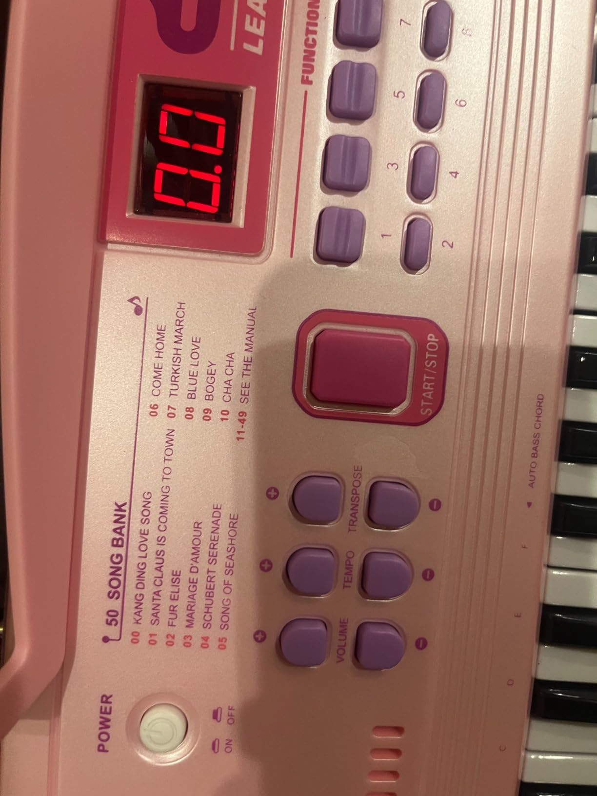 WOSTOO 61 Key Piano Keyboard for Kids, Portable 24.6-Inch Electronic Digital Piano with Follow Teaching Mode, Music Stand, Microphone & Recording, Educational Musical Instrument for Beginners, Pink customer photo 2