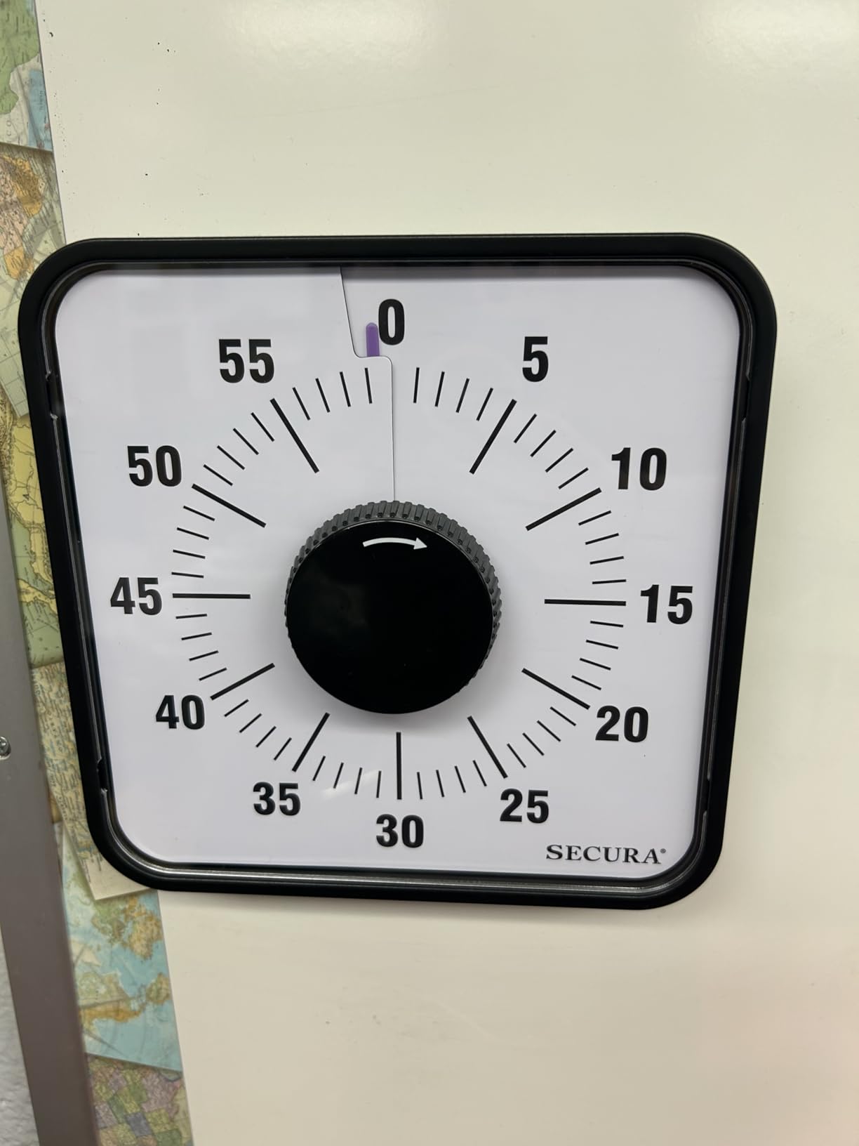 Secura 60-Minute Visual Countdown Timer, 7.5-Inch Oversize Classroom Visual Timer for Kids and Adults, Durable Mechanical Kitchen Timer Clock with Magnetic Backing (Blue) customer photo 1