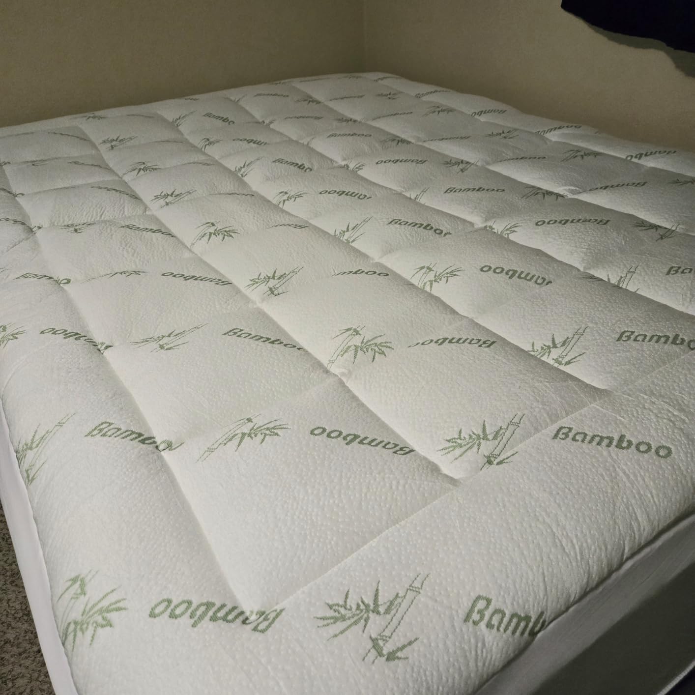 Niagara Sleep Solution Ultra Soft Twin XL Size Mattress Topper - Rayon Derived from Bamboo Pillow Top Mattress Pad for Back Pain Relief - Naturally Cooling for Hot Sleepers, Green customer photo 2