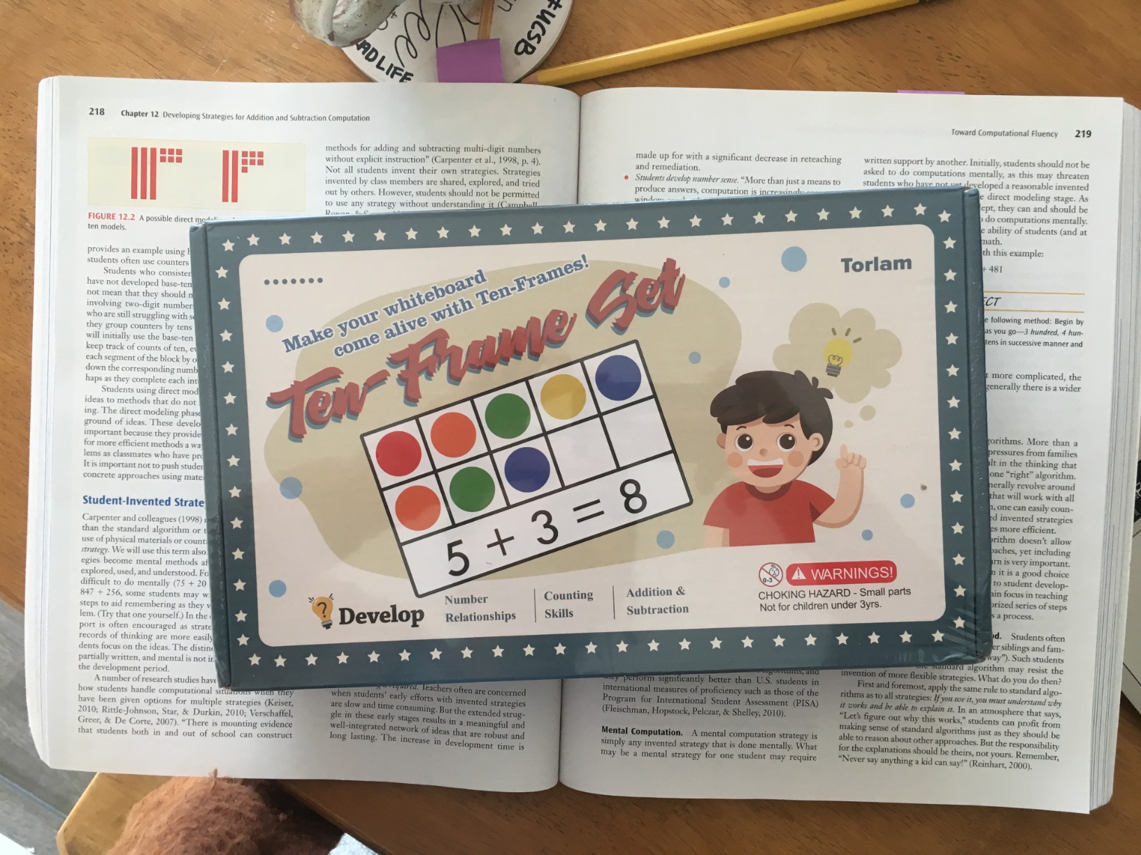 Torlam Magnetic Ten-Frame Set - Math Manipulative for Elementary - 5 Ten Frames & 55 Magnetic Counters for Kids, Kindergarten Math Games customer photo 2
