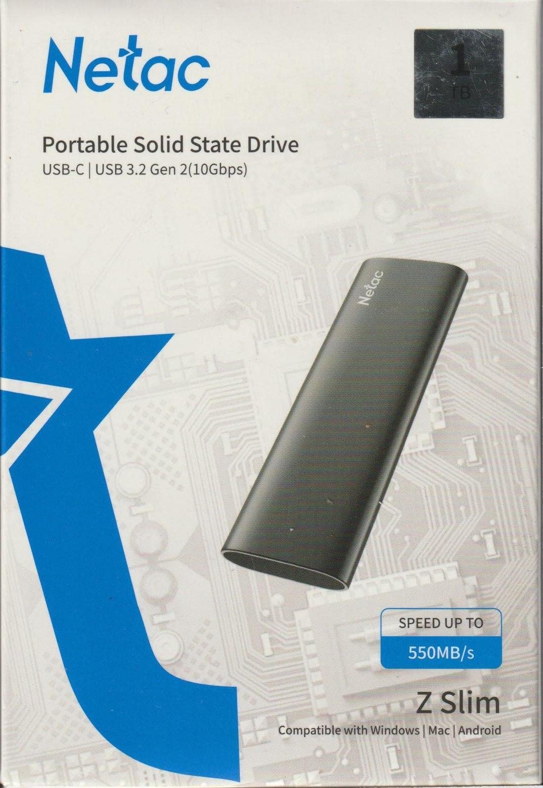 Netac 250GB Portable SSD USB 3.2 Gen 2 (10 Gbps, Type-C) External Solid State Drive Backup Slim Portable Drive for File Storage/Business Travel Essential, Rapid Read & Write Low Noise, Zslim customer photo 1