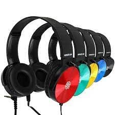 Kids Headphones Bulk 5 Pack, Student On Ear Color Varieties, Comfy Swivel Earphones for Classroom, Library, School, Airplane, for Online Learning and Travel, Noise Stereo Sound 3.5mm Jack (Colorful) customer photo 1