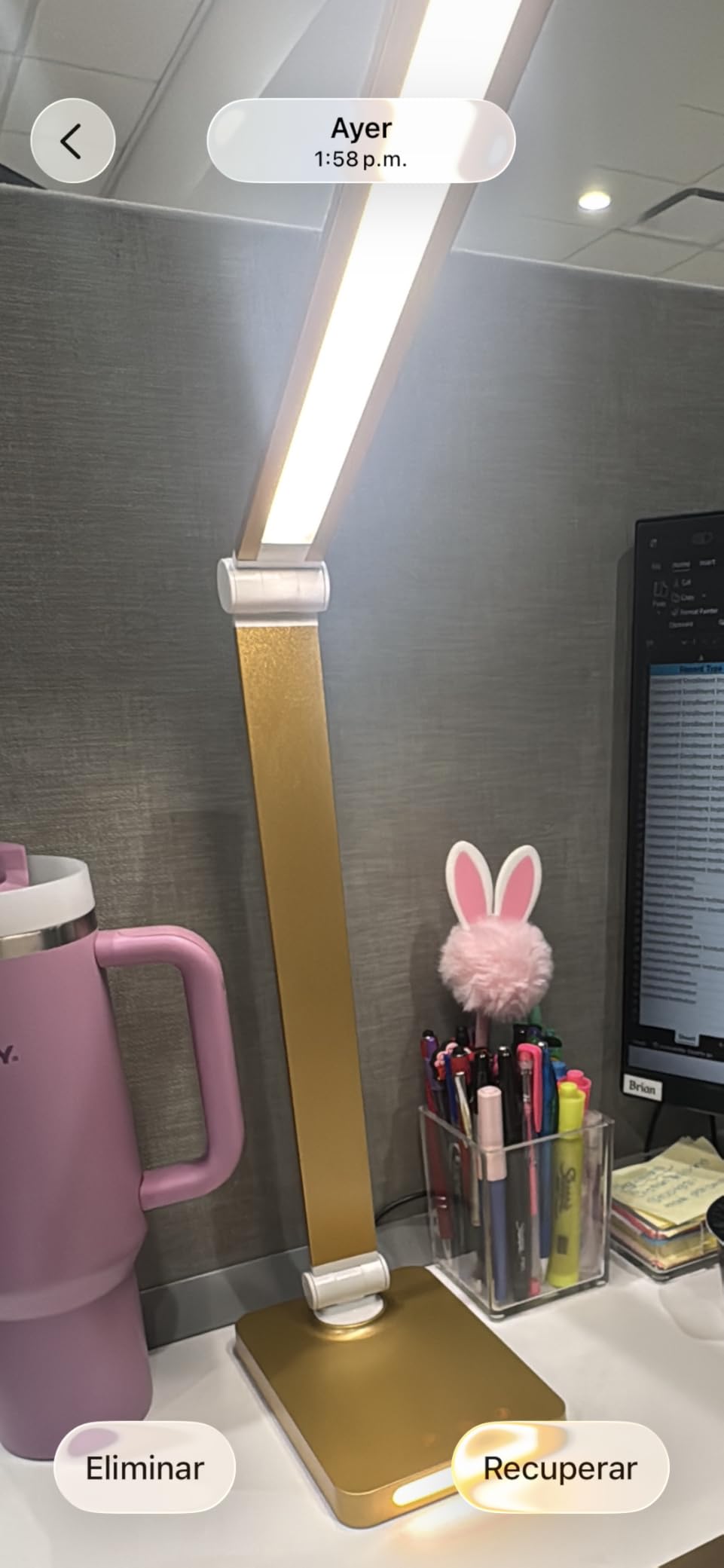 LED Desk Lamp with USB Ports, Touch Desk Lamps for Home Office with 5 Color Modes, 3 Brightness Desk Light with Small Night Light, Reading Lamp Table Lamp for Bedroom Bedside Study Black customer photo 2
