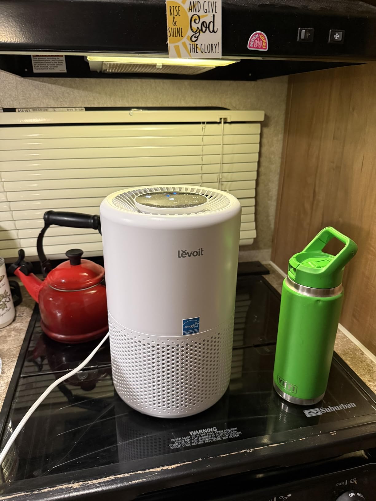 LEVOIT Air Purifier for Home Bedroom Dorm Room, Smart & Voice Control, AHAM VERIFIDE, 3-in-1 Filter With HEPA Sleep Mode, for Pollen, Pollutants, Smoke, Dander, Dust, Core 200S-P, White customer photo 1