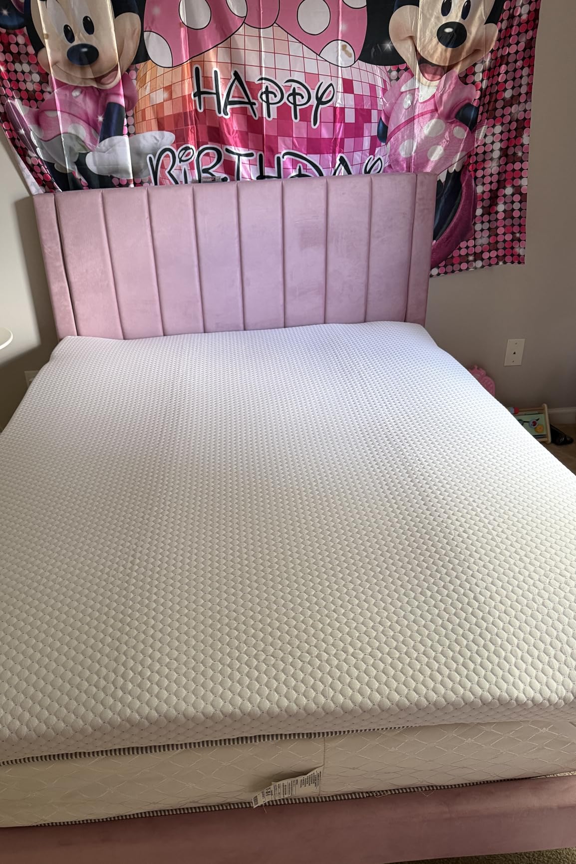 PERLECARE Twin XL Mattress Topper, 3 Inch Cooling Mattress Topper - Gel Memory Foam for Pressure Relief, Premium Soft Sleep, Non-Slip Design with Removable & Washable Cover, Oeko-Tex Certified customer photo 1