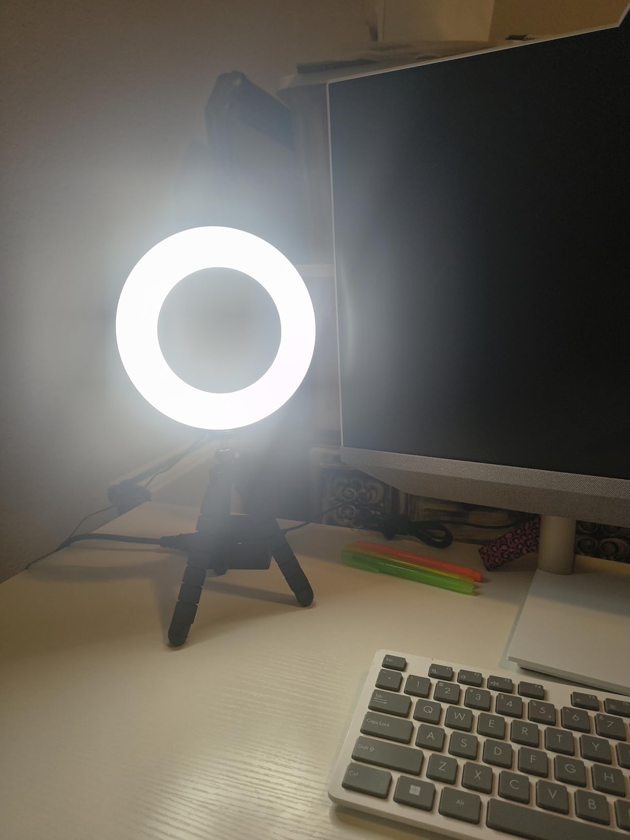 Cyezcor Video Conference Lighting Kit, Ring Light for Monitor Clip On | for Remote Working, Distance Learning, Zoom Calls, Self Broadcasting and Live Streaming, Computer Laptop Video Conferencing customer photo 2