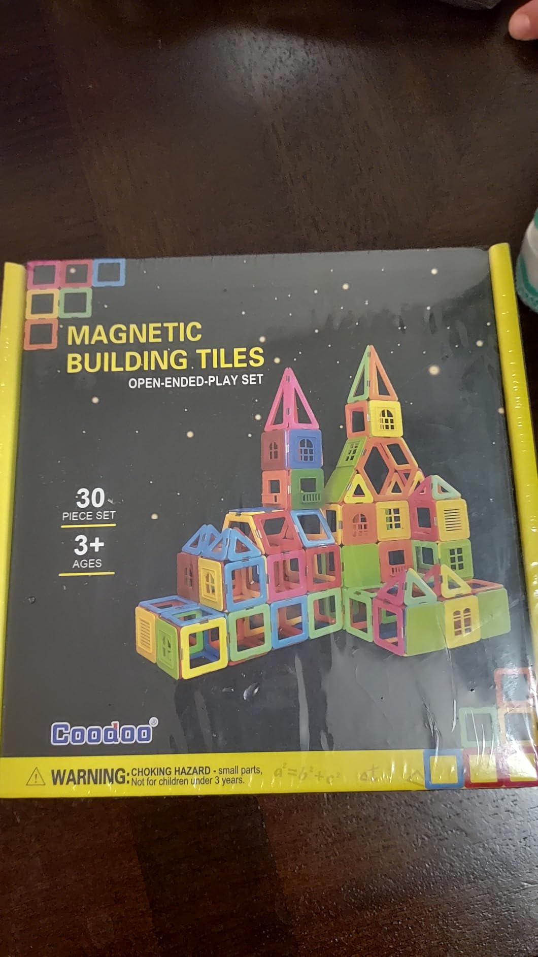 Coodoo Upgraded Magnetic Blocks Tough Tiles STEM Toys for 3+ Year Old Boys and Girls Learning by Playing Games for Toddlers Kids customer photo 1