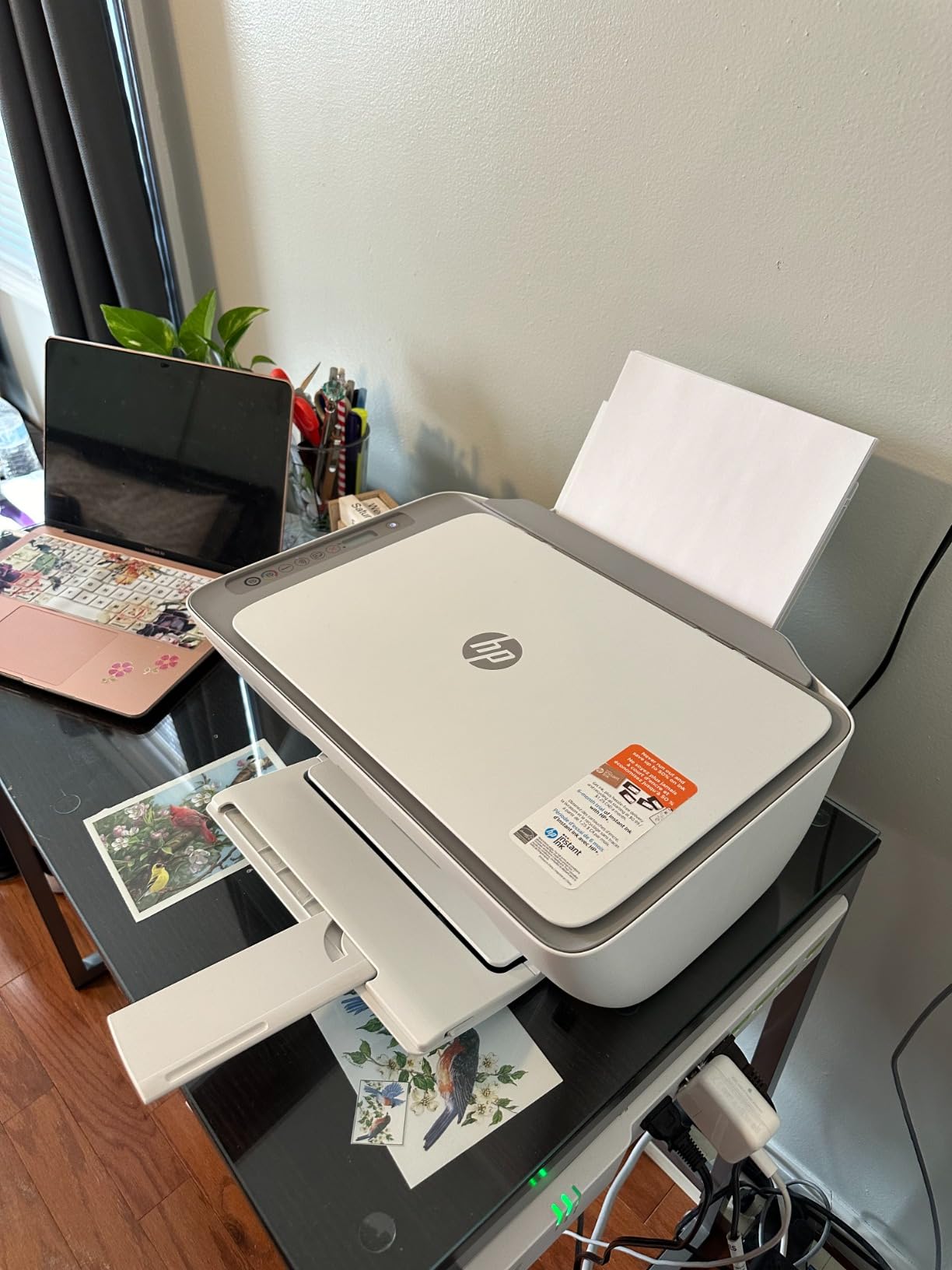 HP DeskJet 2755e Wireless Color inkjet-printer, Print, scan, copy, Easy setup, Mobile printing, Best-for home, 6 month Instant Ink trial included, white (packaging may vary) customer photo 1