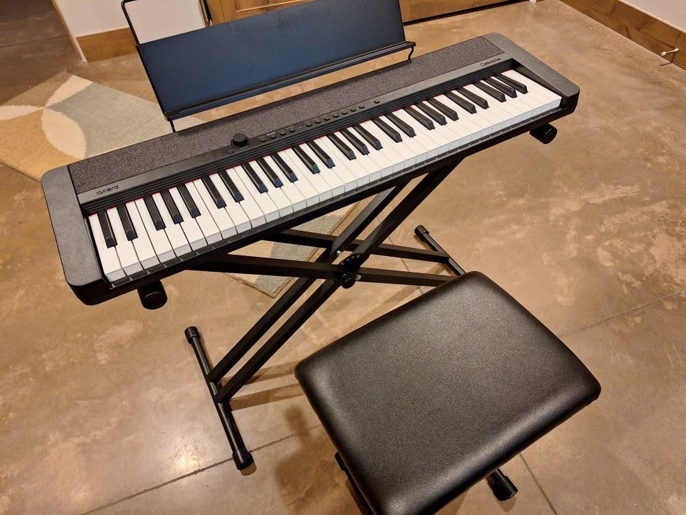 Casiotone CT-S1 - 61-Key Touch-Sensitive Retro Keyboard | Sleek, Portable Design for Beginners to Pros | Stereo Grand Piano + 60 AiX Tones | USB-MIDI Connectivity | Black customer photo 1