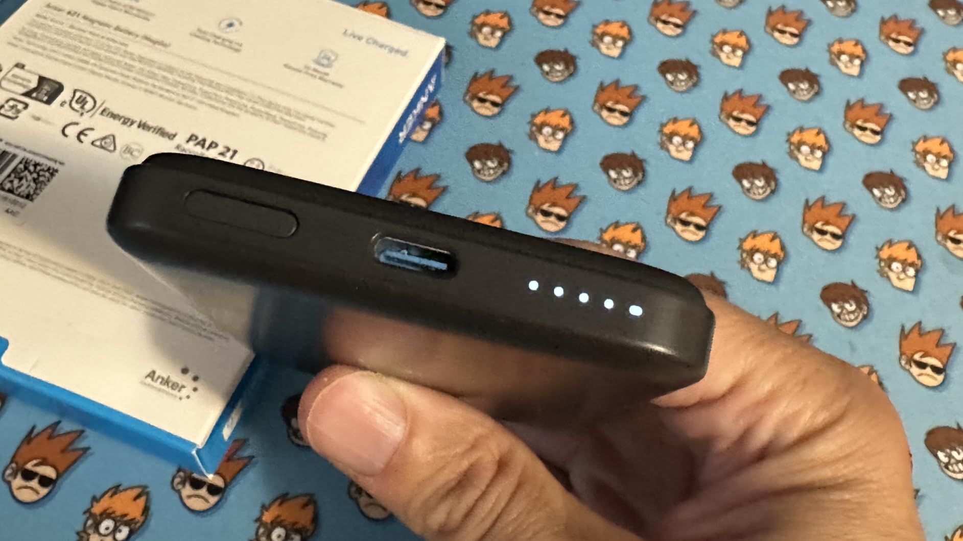 Anker 621 Magnetic Portable Charger (MagGo), 5,000mAh Wireless Power Bank customer photo 1