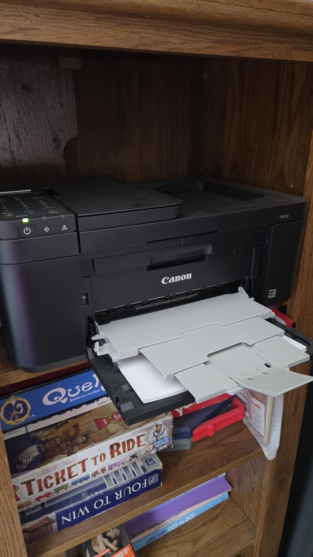 Canon PIXMA TR4720 All-in-One Wireless Printer, Home Use with Auto Document Feeder, Mobile Printing and Built-in Fax, Black customer photo 2