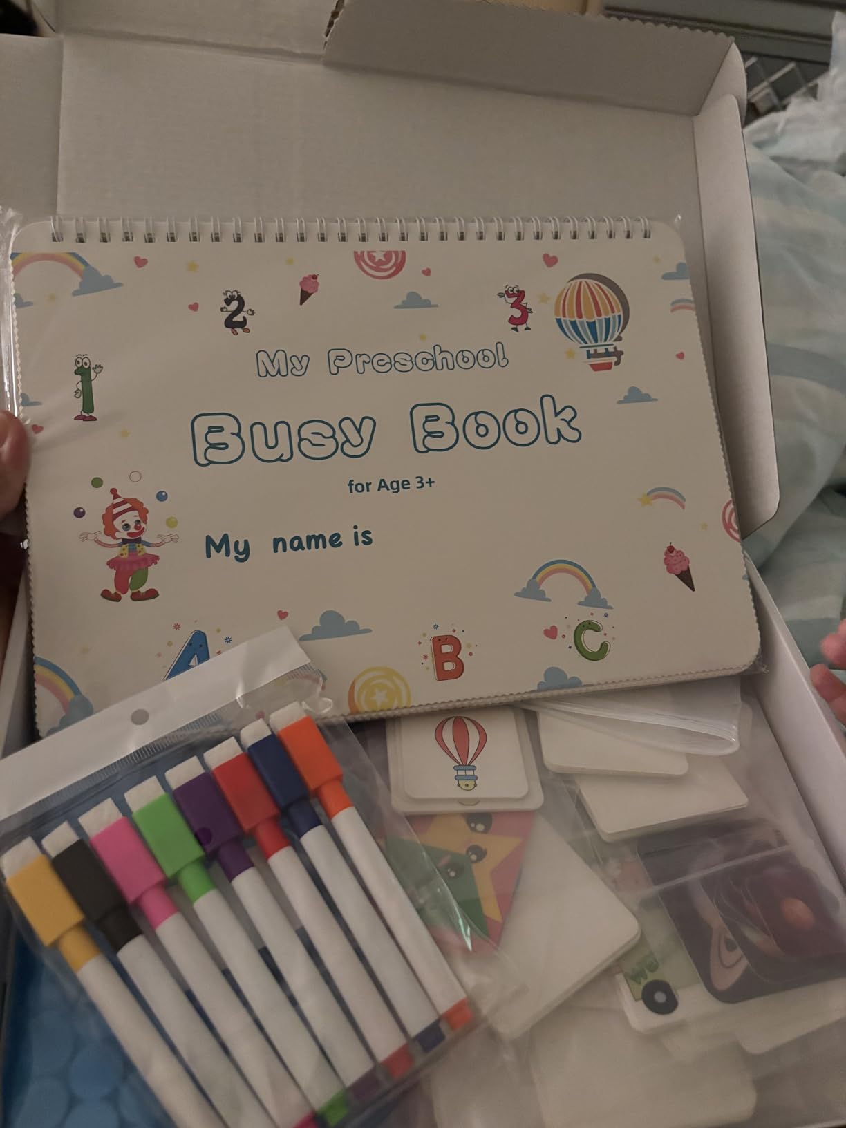 Huijing Montessori Preschool Learning Activities Busy Book - Workbook Activity Binder / Toys for Toddlers, Autism Learning Materials and Tracing Coloring Book customer photo 1