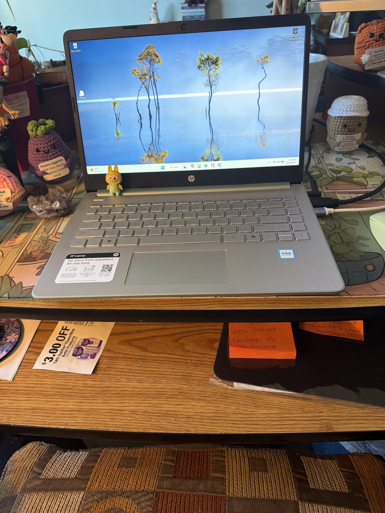 HP Stream 14 Student Business Laptop, Microsoft Office 365, Copilot AI, 8GB RAM, 128GB UFS, Intel N150 Processor(Quad-core), Willow Green, Windows 11 Home customer photo 1