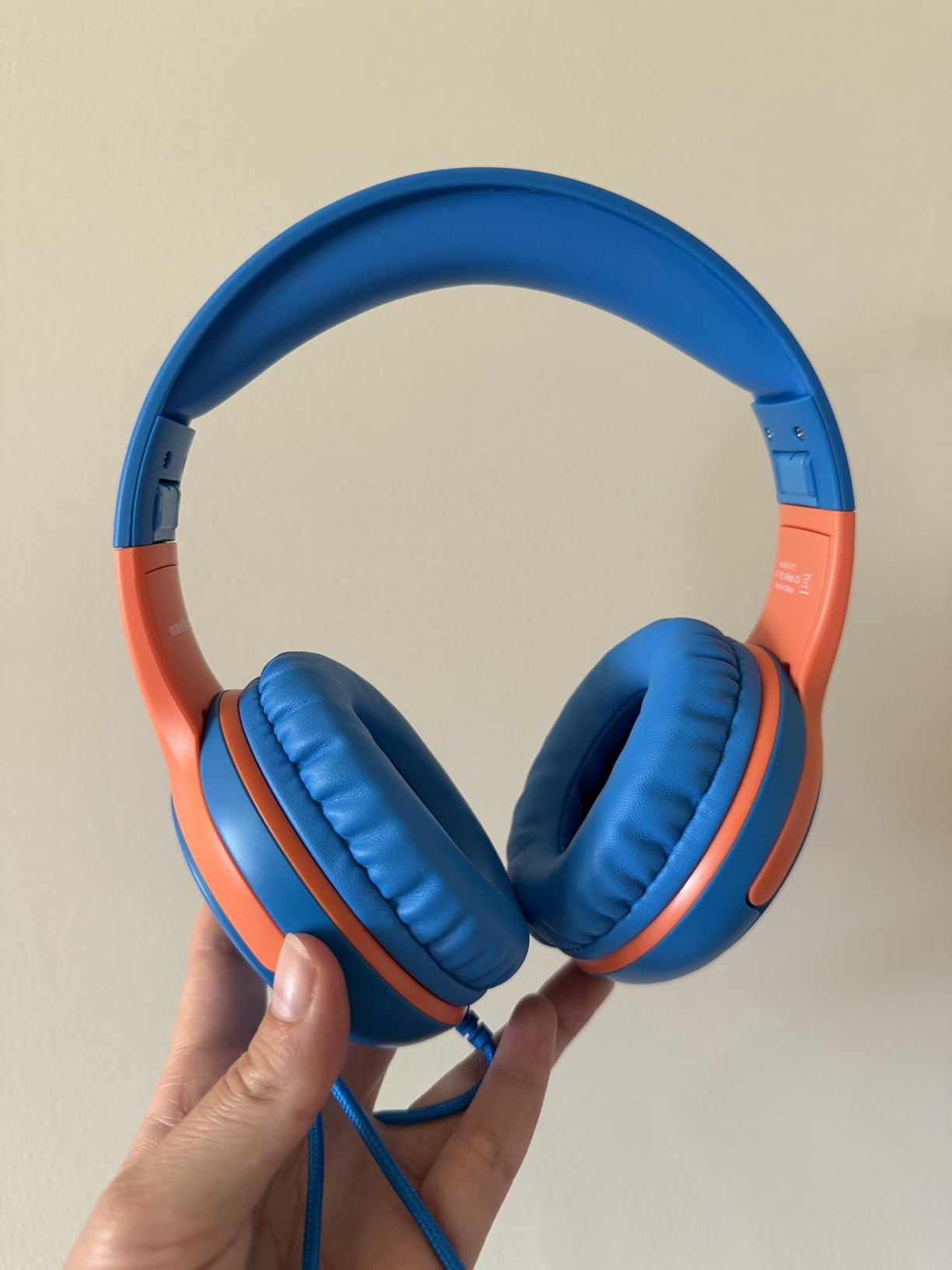 awatrue Kids Headphones Wired - Toddler Headphones with Microphone, Over-Ear Headphones, 85/94dB Volume-Limiting, 3.5mm Jack, Foldable On-Ear Design - Safe & Comfortable for Learning & Entertainment customer photo 2
