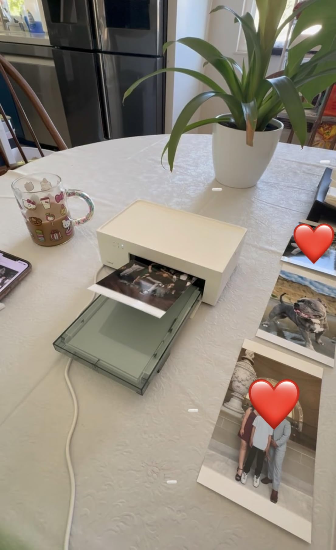 Liene M100 4x6'' Photo Printer, Phone Printer 100 Sheets & 3 Cartridges, Full-Color Photo, Portable Instant Photo Printer for iPhone Android, Thermal Dye Sublimation, Wi-Fi Picture Printer 100 Papers customer photo 2