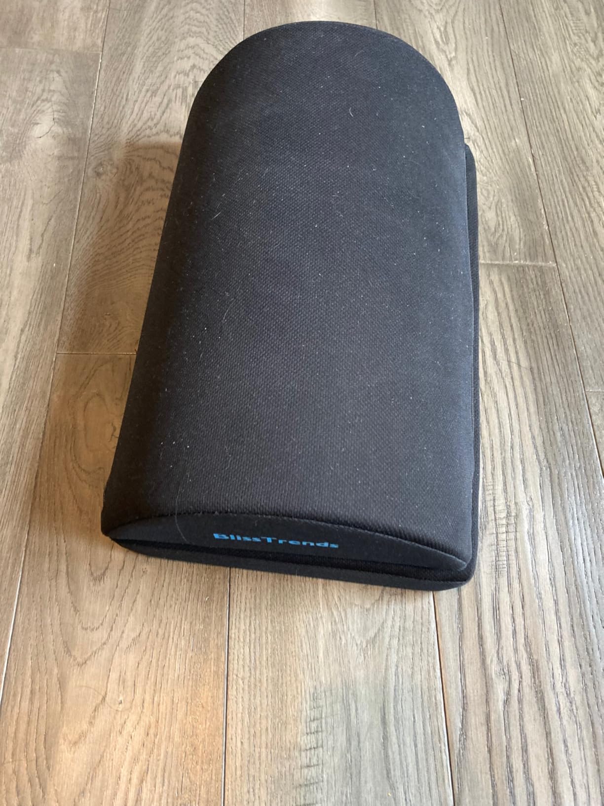 BlissTrends Foot Rest Under Desk, Foot Stool with 2 Adjustable Heights | Comfortable Footrest with Washable Cover for Car, Home and Office to Relieve Back, Lumbar, Knee Pain (Large, Black) customer photo 2