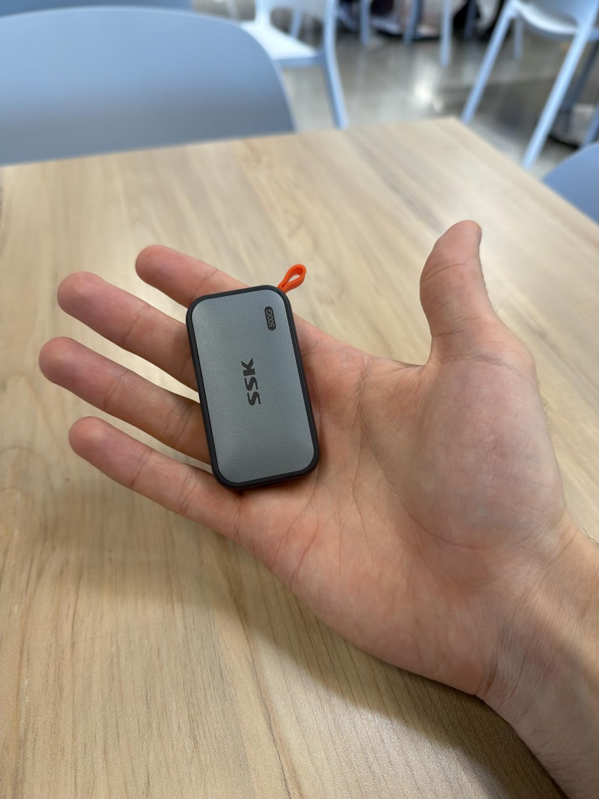 SSK Portable SSD 500GB External Solid State Drives, up to 1050MB/s USB C SSD External Hard Drive USB 3.2 Gen2 for iPhone, Windows, Mac, Android Phones and Tablets customer photo 1