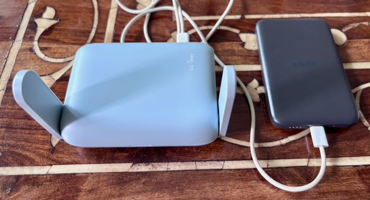GL.iNet GL-MT3000 (Beryl AX) Portable Travel Router, Pocket Wi-Fi 6 Wireless 2.5G Router, Portable VPN Routers WiFi for Travel, Public Computer Routers, Business, Mobile/RV/Cruise/Plane customer photo 1