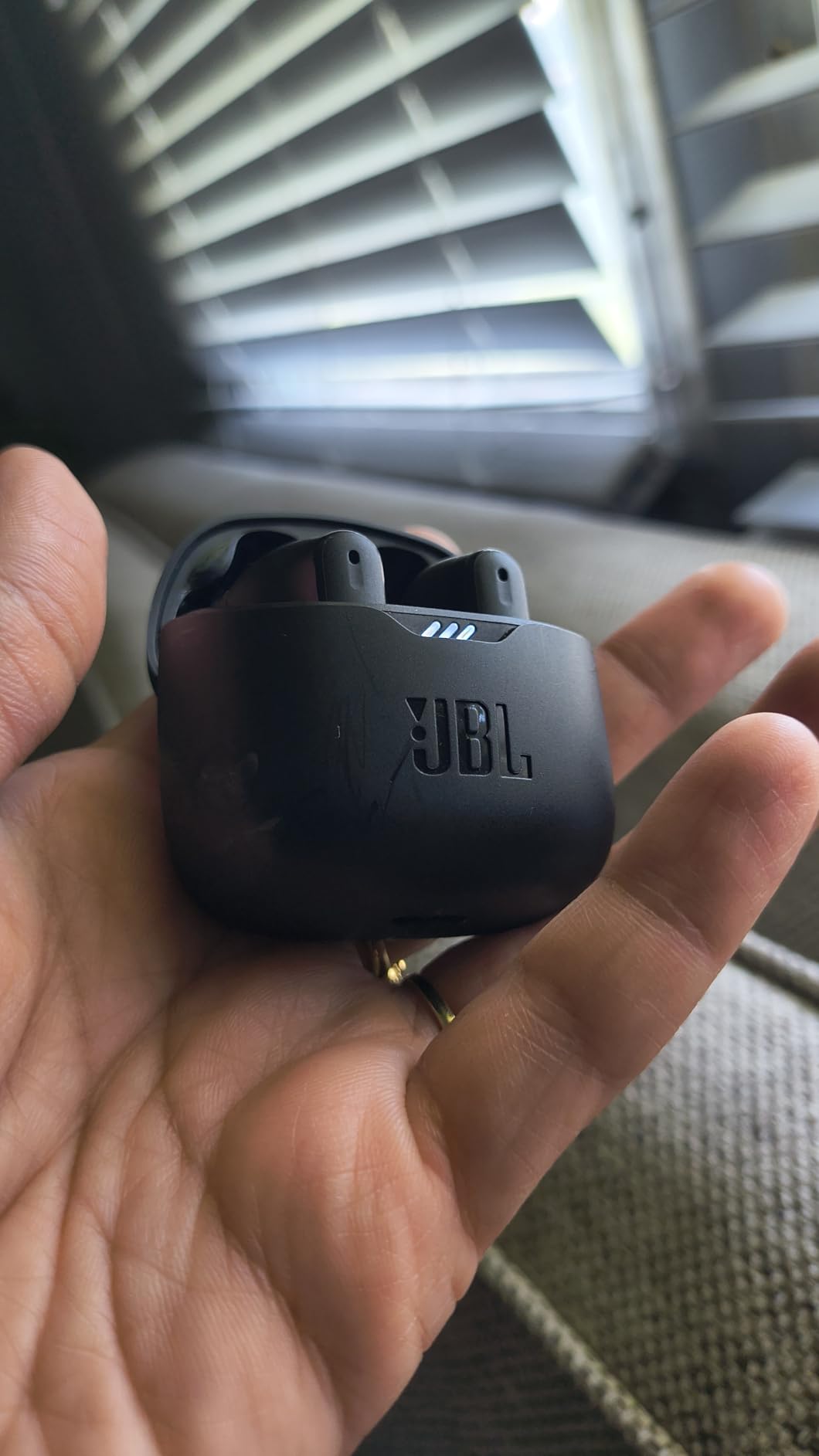 JBL Tune Flex - True Wireless Noise Cancelling Earbuds (Black), Small | JBL Pure Bass Sound, Active Noise Cancelling with Smart Ambient, 4 mics for perfect calls, Up to 32 hours of battery life customer photo 1
