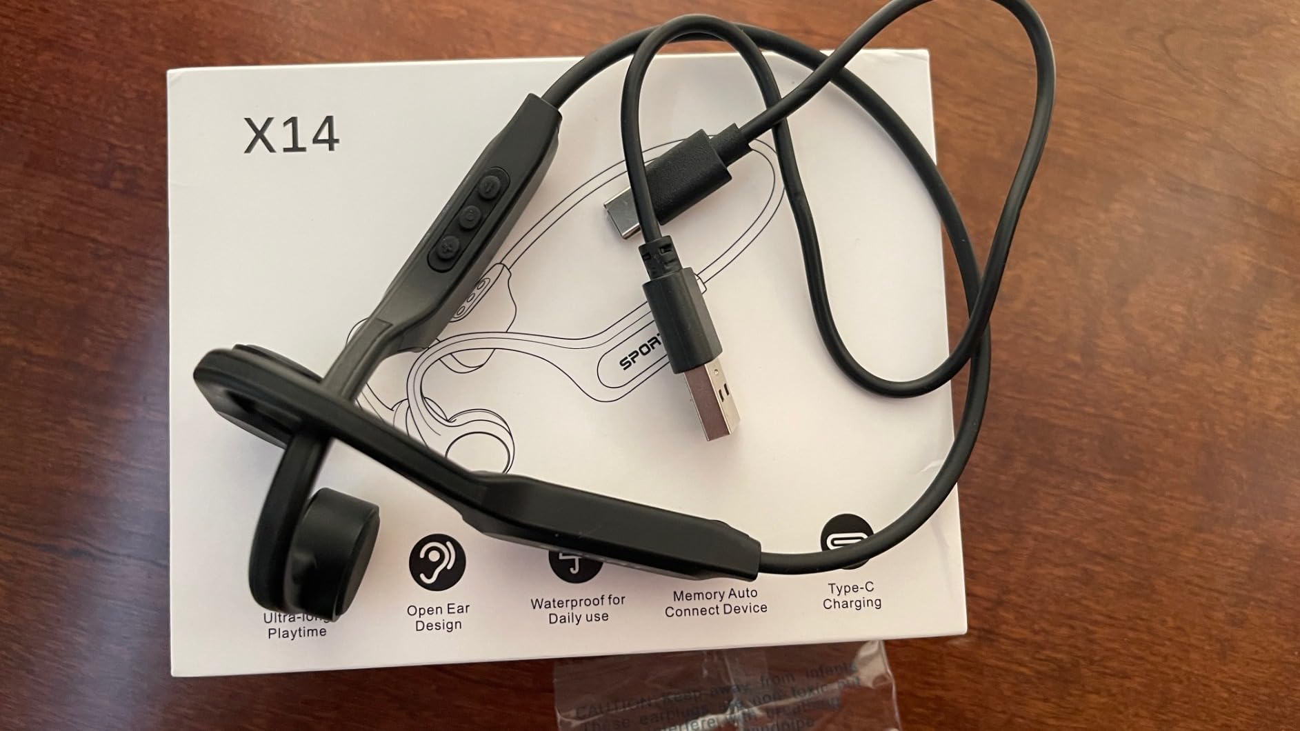 CXK Bone Conduction Headphones Bluetooth 6.0 Open Ear Headphones with Mic, Premium Loud Sound 10-Hour Playtime Bluetooth Headphones, IPX6 Waterproof Sports Headset for Running, Cycling, Walking customer photo 1