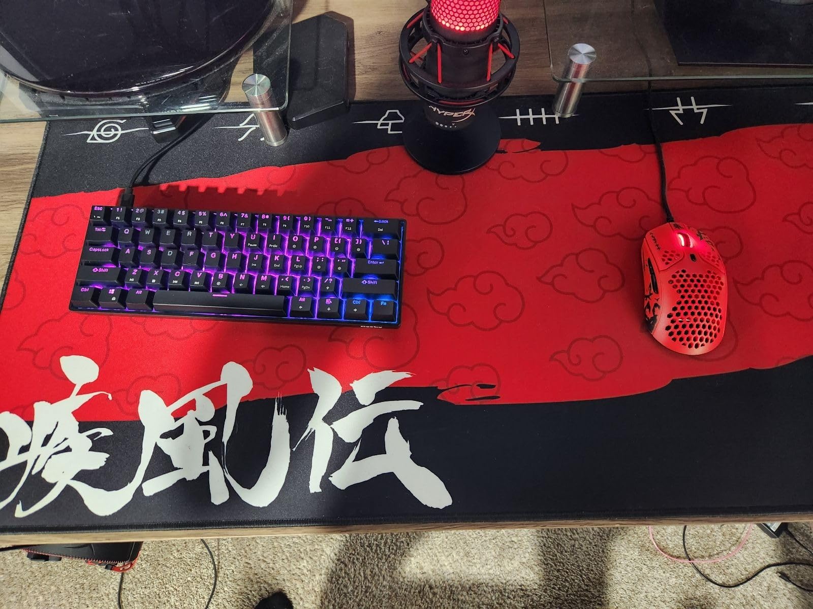 Geeky GK61 60% | Hot Swappable Mechanical Gaming Keyboard | 61 Keys Multi Color RGB LED Backlit for PC/Mac Gamer | ANSI US American Layout (Blue, Mechanical Brown) customer photo 1
