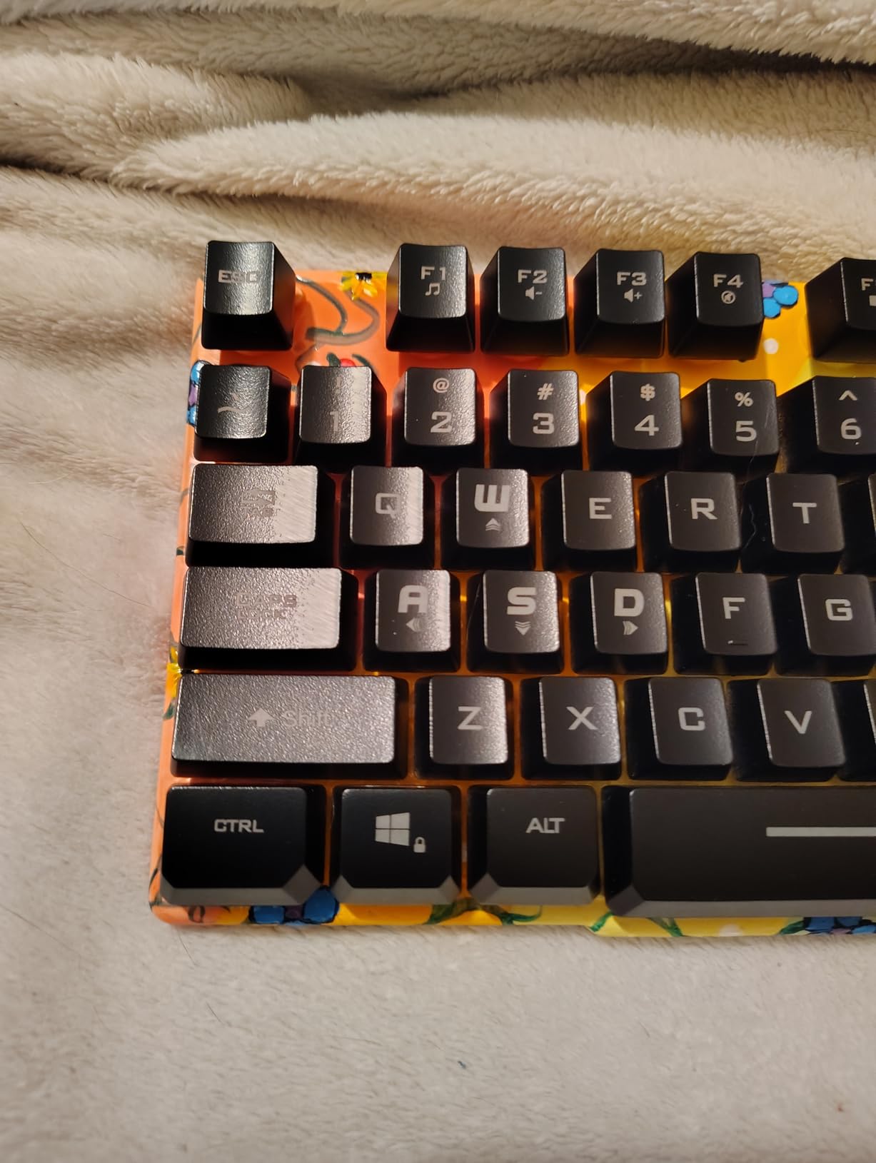 Rii RK100+ Multiple Color Rainbow LED Backlit Large Size USB Wired Mechanical Feeling Multimedia PC Gaming Keyboard,Office Keyboard for Working or Primer Gaming,Office Device customer photo 1