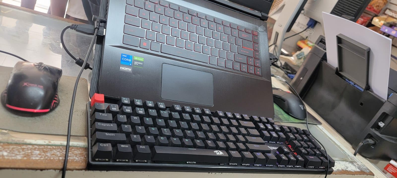 Redragon Mechanical Gaming Keyboard Wired, 11 Programmable Backlit Modes, Hot-Swappable Red Switch, Anti-Ghosting, Double-Shot PBT Keycaps customer photo 1