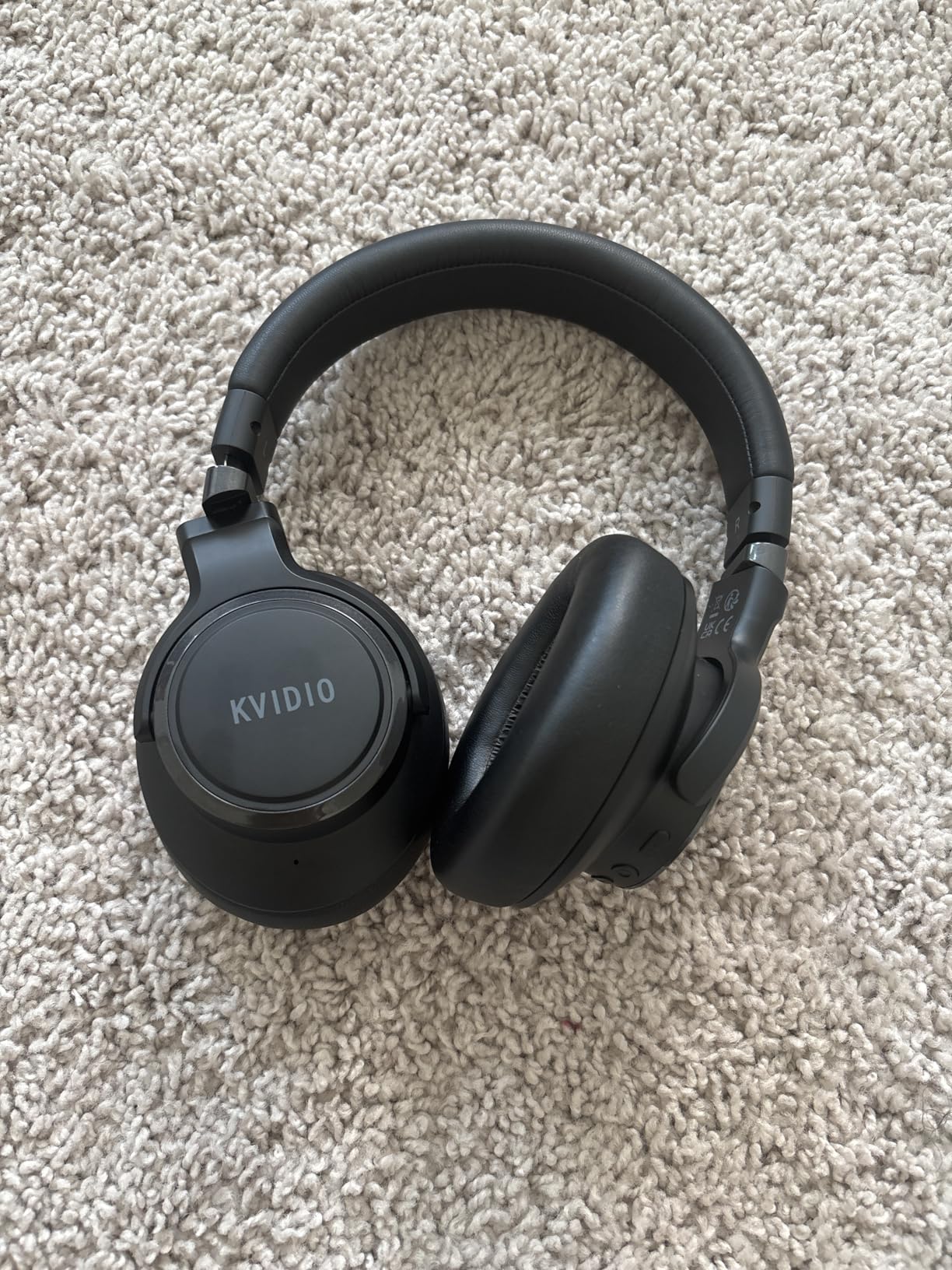 KVIDIO Active Noise Cancelling Headphones, 70 Hours Playtime Bluetooth Headphones Wireless with Microphone, Transparency Mode, Deep Bass and Hi-Fi Stereo Sound Over Ear for Travel Office customer photo 2