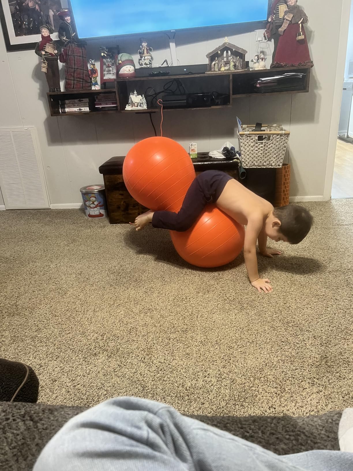 Gaiam Kids Peanut Ball Chair, Flexible Seating for Classroom, Active Bounce Seat, Core Engagement customer photo 2