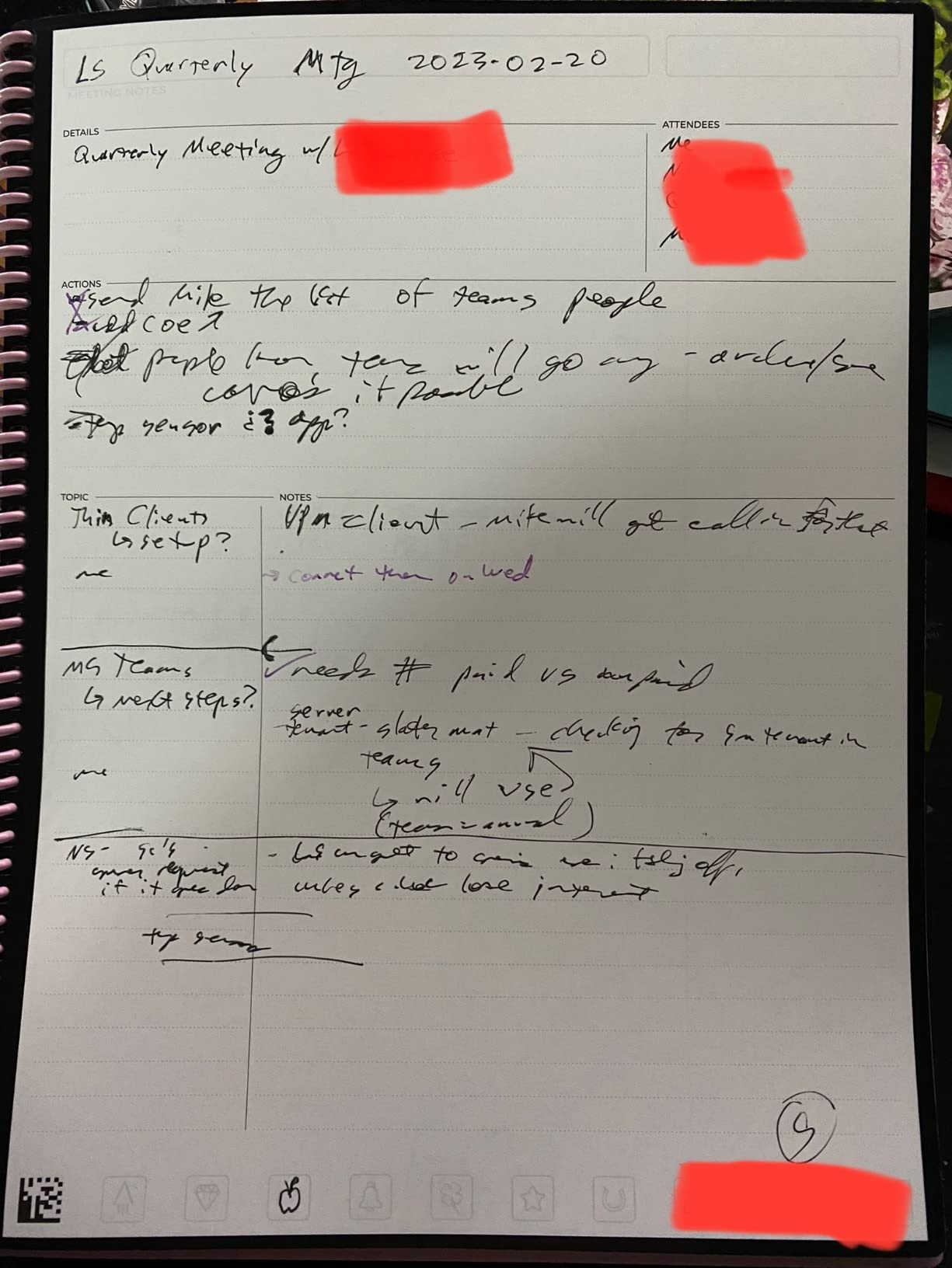 Rocketbook Fusion Plus Smart Reusable Notebook Planner, Notetaking and Planning In One, Letter Size 8.5x11, Teal customer photo 2