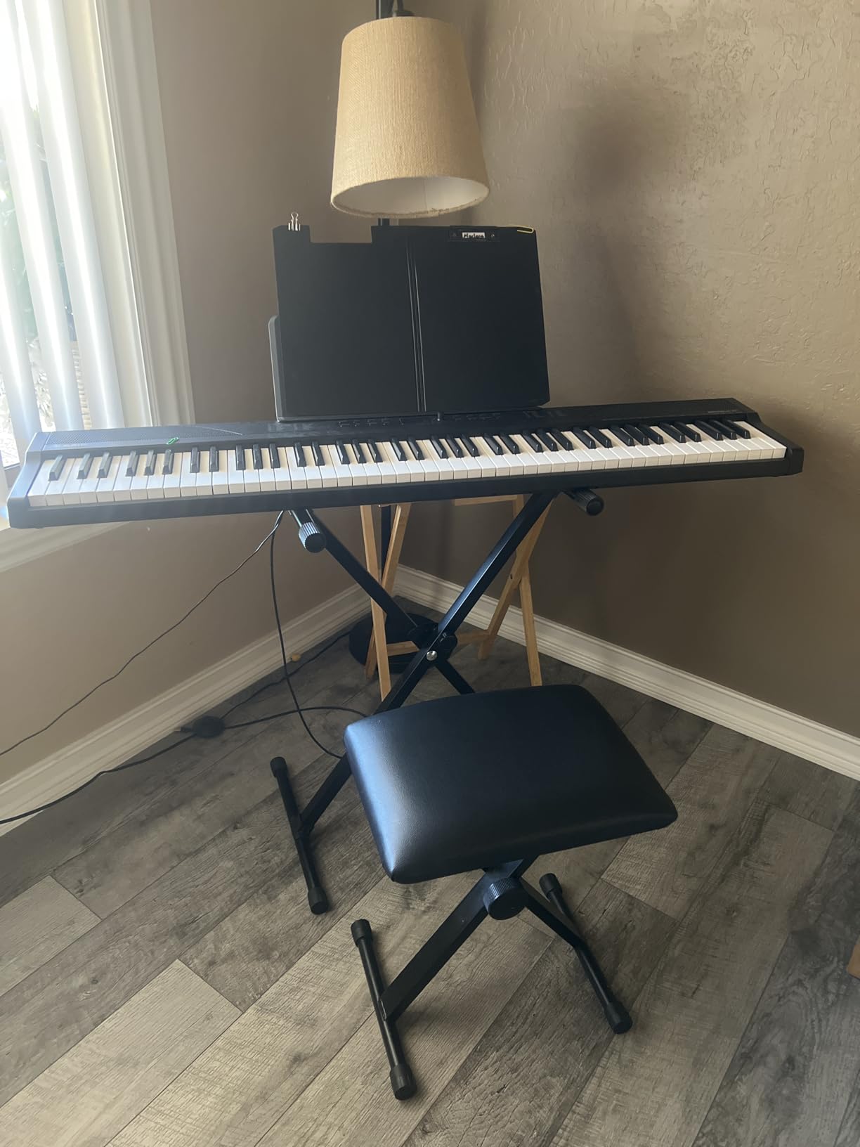 Alesis Recital Play 88-Key Piano Keyboard Bundle | Portable, 480 Voices, Split/Layer Modes, Includes Lessons, Stand, Sustain Pedal, Headphones, Carry Bag, for Beginners customer photo 1